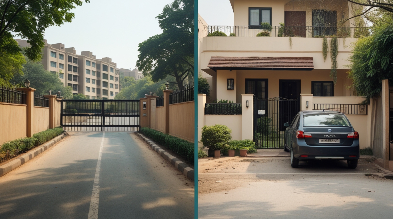 Gated Communities vs Independent Houses in South Delhi – What Should Elite Families Choose?